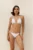 Praia Beachwear costum de baie din două piese culoarea alb, cupa moale, BB.CANDYSUGAR