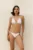 Praia Beachwear costum de baie din două piese culoarea alb, cupa moale, BB.CANDYSUGAR