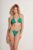 Praia Beachwear costum de baie din două piese OCEAN EYES culoarea verde, cupa moale