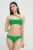 Protest costum de baie culoarea verde, cupa usor rigidizata