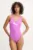 Puma costum de baie dintr-o bucată culoarea violet, cupa moale, 907685