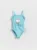 Reserved – Costum de baie din două piese cu Hello Kitty – turcoaz-deschis