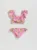 Reserved – Costum de baie din două piese – roz-fuchsia
