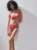 Reserved – Sutien de costum de baie cu trandafir – roz-aprins
