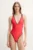 Rip Curl costum de baie culoarea rosu, cupa usor rigidizata, 0D8WSW