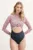 Rip Curl costum de baie dintr-o bucată FLORES culoarea bleumarin, cupa moale, 0MQWSW