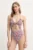 Rip Curl costum de baie dintr-o bucată FLORES culoarea rosu, cupa usor rigidizata, 0MPWSW