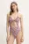 Rip Curl costum de baie dintr-o bucată FLORES culoarea rosu, cupa usor rigidizata, 0MPWSW