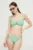 Roxy costum de baie din două piese culoarea verde, cupa usor rigidizata