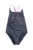 Roxy costum de baie dintr-o bucată pentru copii BICOASIC STRI culoarea albastru marin