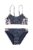 Roxy costum de baie pentru copii din două piese ILACABO ACTIVE culoarea albastru marin