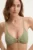 Roxy sutien de baie Essaouira Bralette culoarea verde, cupa usor rigidizata, ERJX305338