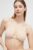 Roxy sutien de baie Gingham culoarea bej, cupă ușor rigidizată ERJX305246