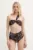 Sessun costum de baie din două piese culoarea maro, cupa moale, 25217002
