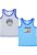 Set 2 Maiouri fara maneci pentru baieti –  gri/albastru