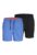 Set 2 perechi pantalonide baie barbati – Poliester – Negru – Albastru