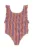 Tinycottons costum de baie dintr-o bucată pentru copii STRIPES SWIMSUIT culoarea portocaliu, SS25-277