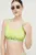 Tommy Jeans sutien de baie culoarea verde, cupa moale