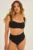 Undress Code chiloți de baie Good Luck Charm Bikini Bottom Plain culoarea negru, 785