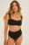Undress Code chiloți de baie Good Luck Charm Bikini Bottom Plain culoarea negru, 785