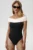 Undress Code costum de baie dintr-o bucată Tropez Swimsuit culoarea negru, cupa moale, 936