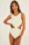 Undress Code costum de baie dintr-o bucată culoarea alb, cupă moale, 969