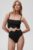 Undress Code sutien de baie Chic culoarea negru, cupa moale