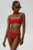Undress Code sutien de baie Off Duty Bikini Top culoarea rosu, cupa usor rigidizata, 926