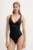 United Colors of Benetton costum de baie dintr-o bucată culoarea negru, cupa moale, 3P5H5I01J