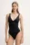 United Colors of Benetton costum de baie dintr-o bucată culoarea negru, cupa moale, 3P5H5I01J