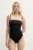 United Colors of Benetton costum de baie dintr-o bucată culoarea negru, cupa moale