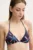 Vilebrequin sutien de baie FLEUR culoarea albastru marin, cupa usor rigidizata, FLECH107