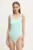 adidas Originals costum de baie dintr-o bucată ESSENTIALS SWMS culoarea turcoaz, cupa moale, JG1045