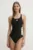 adidas Performance costum de baie dintr-o bucată 3 Srtipes culoarea negru, cupa moale, JN8118