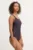 adidas Performance costum de baie dintr-o bucată 3-Stripes culoarea bordo, cupa moale, JZ5509
