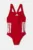 adidas Performance costum de baie dintr-o bucată culoarea rosu, JN6578