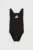 adidas Performance costum de baie dintr-o bucată pentru copii 3 BARS SOL ST culoarea negru