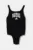 adidas Performance costum de baie dintr-o bucată pentru copii culoarea negru, JM3940