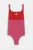 adidas Performance costum de baie dintr-o bucată pentru copii culoarea roz, JE4419