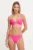 adidas costum de baie din două piese culoarea roz, cupa moale, JX3675