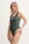 adidas costum de baie dintr-o bucată culoarea gri, cupa moale, JG8475