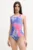 adidas costum de baie dintr-o bucată culoarea violet, cupa moale, JM9520