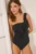 women’secret costum de baie culoarea negru, cupa rigidizata, 5529079