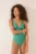 women’secret costum de baie culoarea verde, cupa rigidizata, 5529084