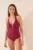 women’secret costum de baie dintr-o bucată culoarea bordo, cupa usor rigidizata, 5529097