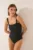 women’secret costum de baie dintr-o bucată culoarea negru, cupa moale, 5529081