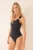 women’secret costum de baie dintr-o bucată culoarea negru, cupă moale, 5529100
