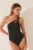 women’secret costum de baie dintr-o bucată culoarea negru, cupa usor rigidizata, 5529074