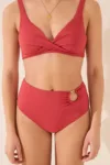 women'secret chiloți de baie culoarea bordo