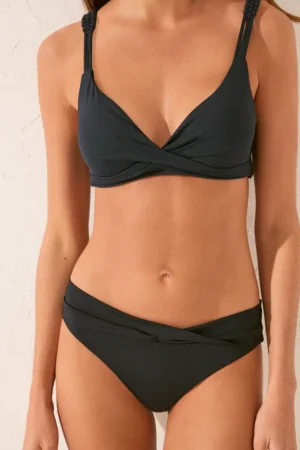women'secret chiloți de baie culoarea negru
